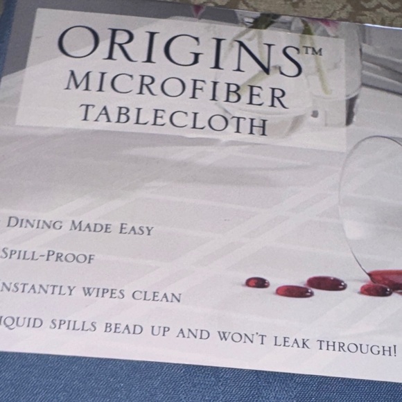 Origins Blue Microfiber Dining Set - Picture 3 of 4